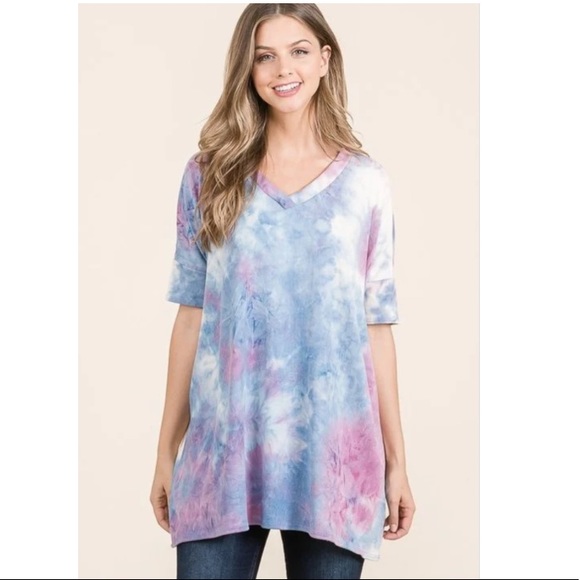 ❤️soft oversized tie-dye top - Picture 2 of 4